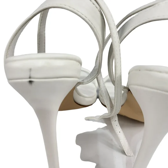 New York and Company Alania Dress Sandals White 7 - Picture 9 of 10